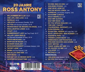 Ross Antony: Willkommen im Club - 20 Jahre [2CD]