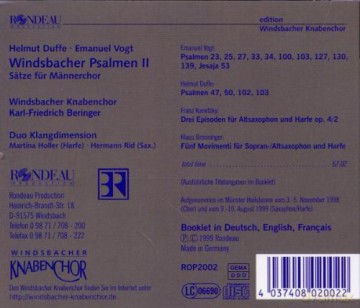 Windsbacher Knabenchor - Windsbacher Psalmen [CD]