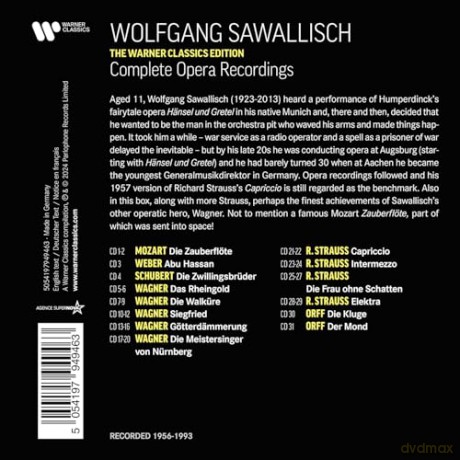 Wolfgang Sawallisch - The Warner Classics Edition Vol.2 (Complete Opera Recordings) [31CD]