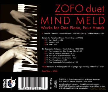 Zofo Duet - Mind Meld (Werke fur Klavier 4-haendig) [CD]