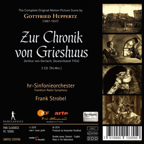 Gottfried Huppertz: Zur Chronik von Grieshuus (Filmmusik) [2CD]