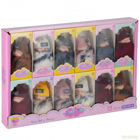 Brelok lalka Pomponik 1szt.mix