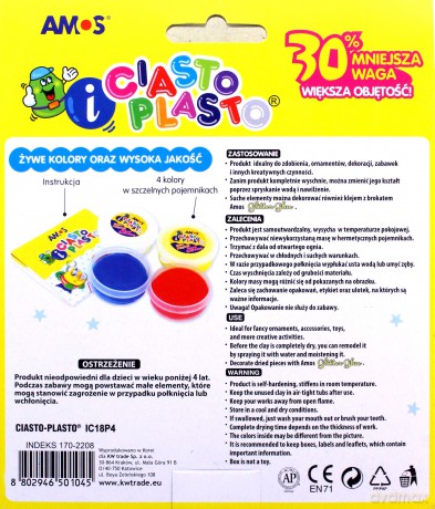 Ciastoplasto 4 Kolory [SZKOŁA]