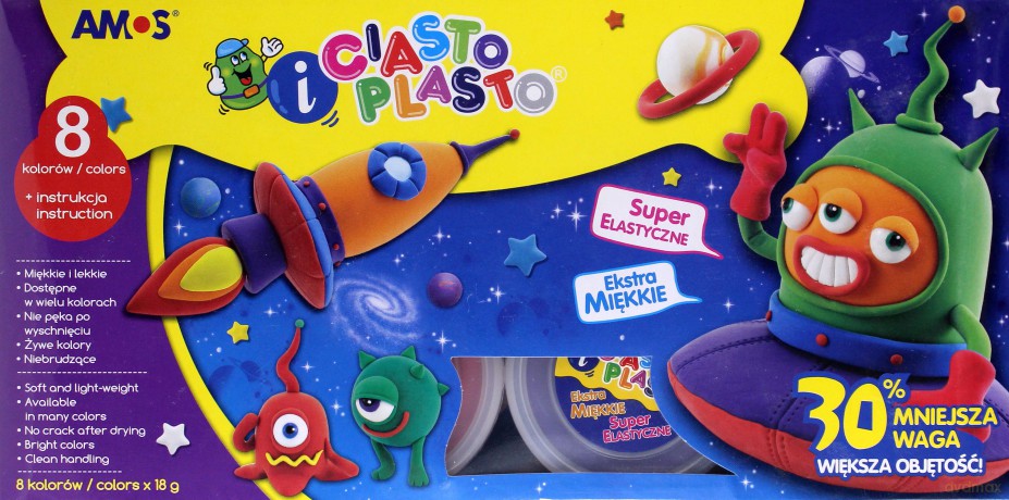 Ciastoplasto 8 Kolorów [SZKOŁA]
