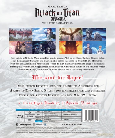 Attack on Titan Staffel 4 - The Final Chapters [Blu-Ray]