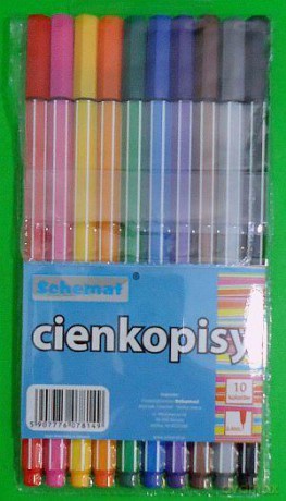 Cienkopis 0,4 Mm 10 Kolorów [SZKOŁA]