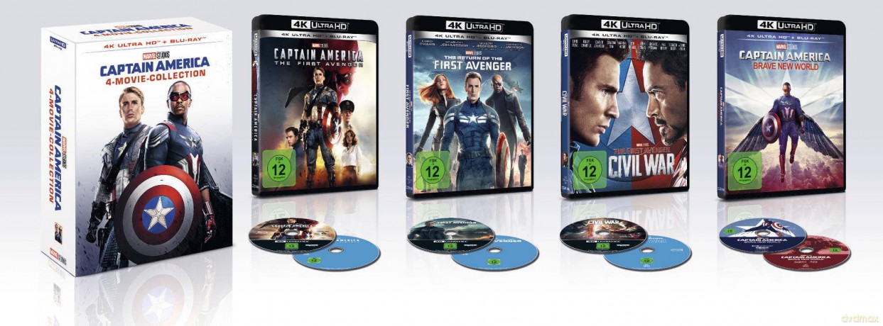 Captain America - 4-Movie-Collection [Blu-Ray 4K]