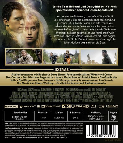 Chaos Walking [Blu-Ray 4K]