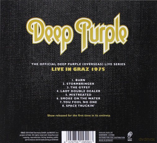 Deep Purple: Graz 1975 (digipack) [CD]
