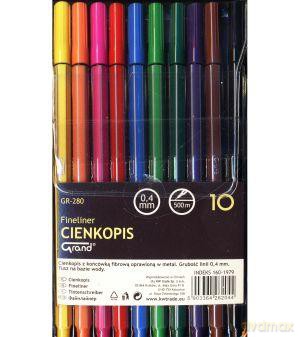 Cienkopis 10 Kolorów Gr-280 [SZKOŁA]