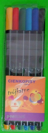 Cienkopis 6 Kolorów Trójkątny [SZKOŁA]