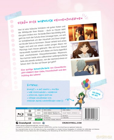 Horimiya Staffel 1 Vol.1 (mit Sammelschuber) [Blu-Ray]