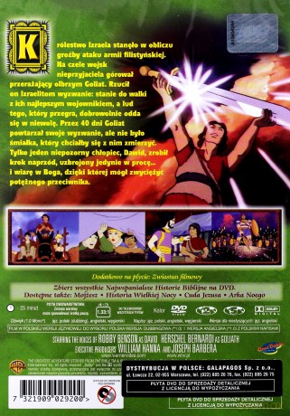 Najwspanialsze historie Biblijne: Dawid i Goliat [DVD]
