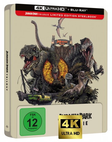 Jurassic Park Trilogie (steelbook) [Blu-Ray 4K]