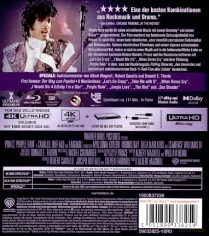 Purple Rain [Blu-Ray 4K]