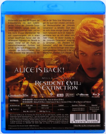 Resident Evil: Extinction (Resident Evil: Zagłada) [Blu-Ray]