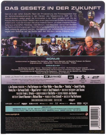 RoboCop (1987) (Director's Cut) (steelbook) [Blu-Ray 4K]+[Blu-Ray]