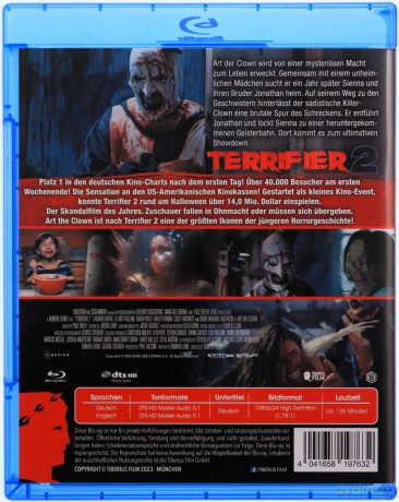 Terrifier 2 (Terrifier 2: Masakra w Święta) [Blu-Ray]