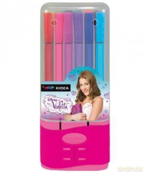 Cienkopisy W Pudełku 12 Kolorów Violetta 13 [SZKOŁA]
