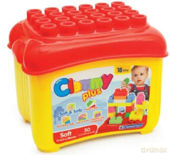 CLEMENTONI Clemmy Plus: Wiaderko 30 Klocków