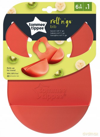 Tommee Tippee Śliniak Silikonowy Roll N Go Bib