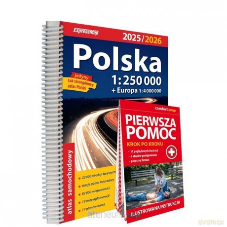 Atlas samochodowy Polska 1:250 000/2026 [KSIĄŻKA]