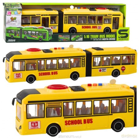 Autobus przegubowy otwierane drzwi światło dźwięk