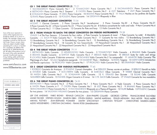 100 Best Concertos [6CD]