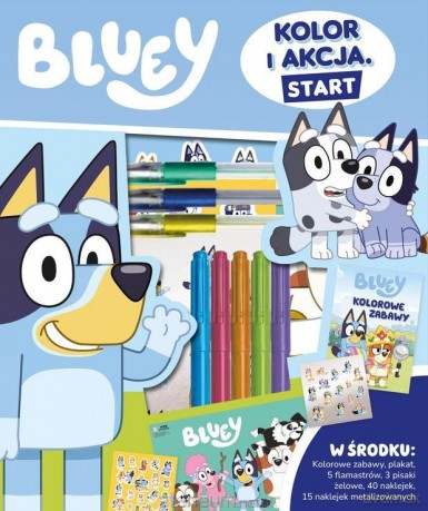 Bluey. Kolor i Akcja. Start [KSIĄŻKA]