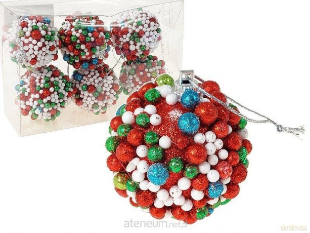 Bombki brokatowe 6szt