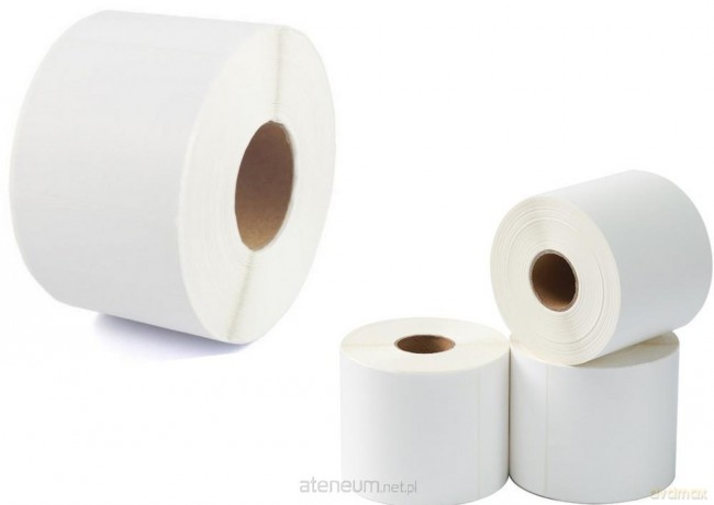 Etykiety naklejki termiczne białe 10x15cm 500szt