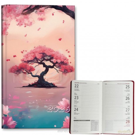 Kalendarz 2026 A6 tygodniowy Sakura [KALENDARZ]