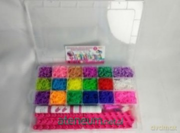 Kolorowe gumki do robienia bransoletek 4000szt