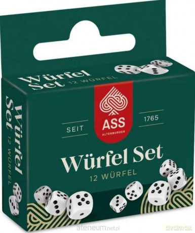 Kości do gry białe 12szt [GRA]