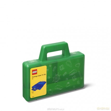LEGO box do sortowania klocków mały zielony