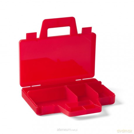 LEGO mały box do sortowania klocków czerwony