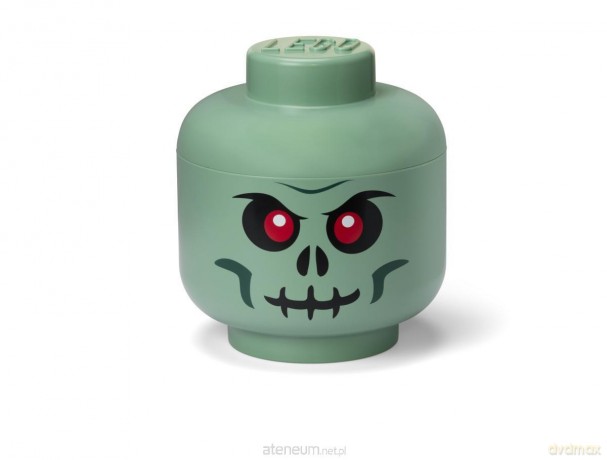 LEGO pojemnik główka large - green skeleton