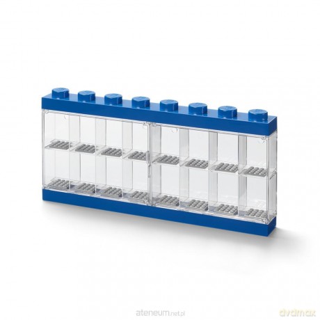 LEGO witrynka na minifigurki 16 niebieska