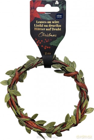 Listki na druciku 2m Christmas