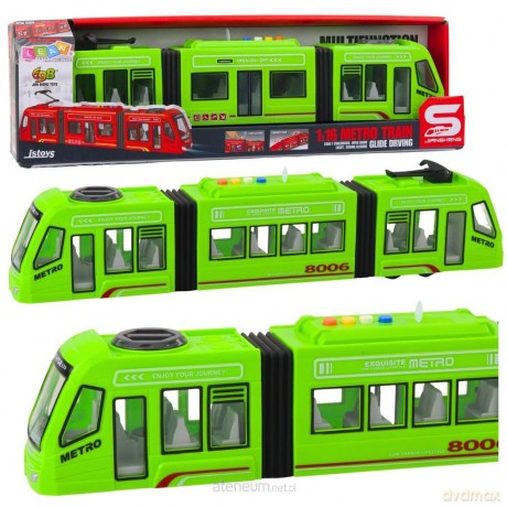 Metro tramwaj otwierane drzwi światło dżwięk 1:16