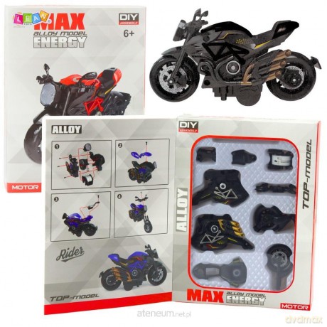 Motocykl do skręcania metalowy 1:14
