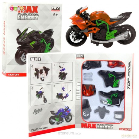 Motocykl do skręcania metalowy 1:14