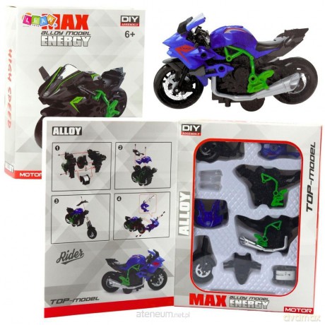 Motocykl do skręcania metalowy 1:14
