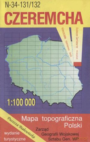 Czeremcha Mapa Topograficzna [KSIĄŻKA]
