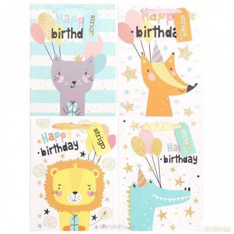 Torba prezentowa Party 18x23x10cm mix