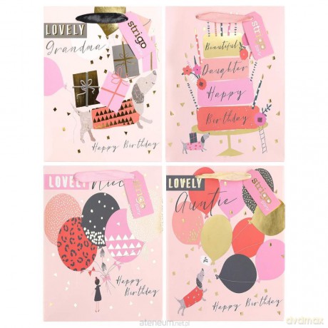 Torba prezentowa Party 18x23x10cm mix