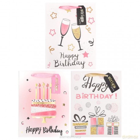 Torba prezentowa Party 18x23x10cm mix