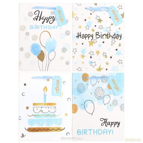 Torba prezentowa Party 18x23x10cm mix