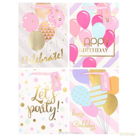 Torba prezentowa Party 18x23x10cm mix
