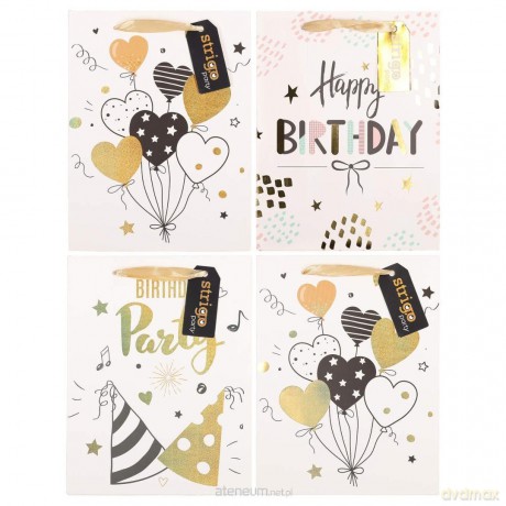 Torba prezentowa Party 18x23x10cm mix